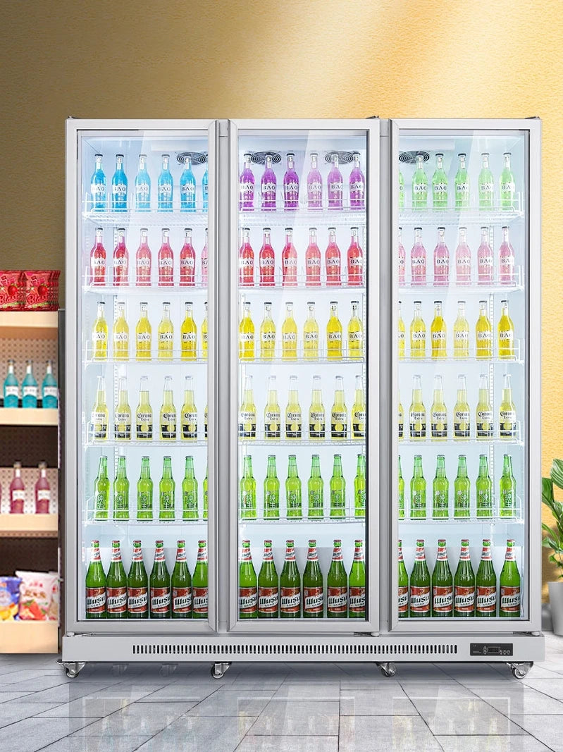 Happy Green Chain Beer Cabinet Beverage Cabinet Refrigeration and Preservation Display Cabinet Commercial Refrigerator