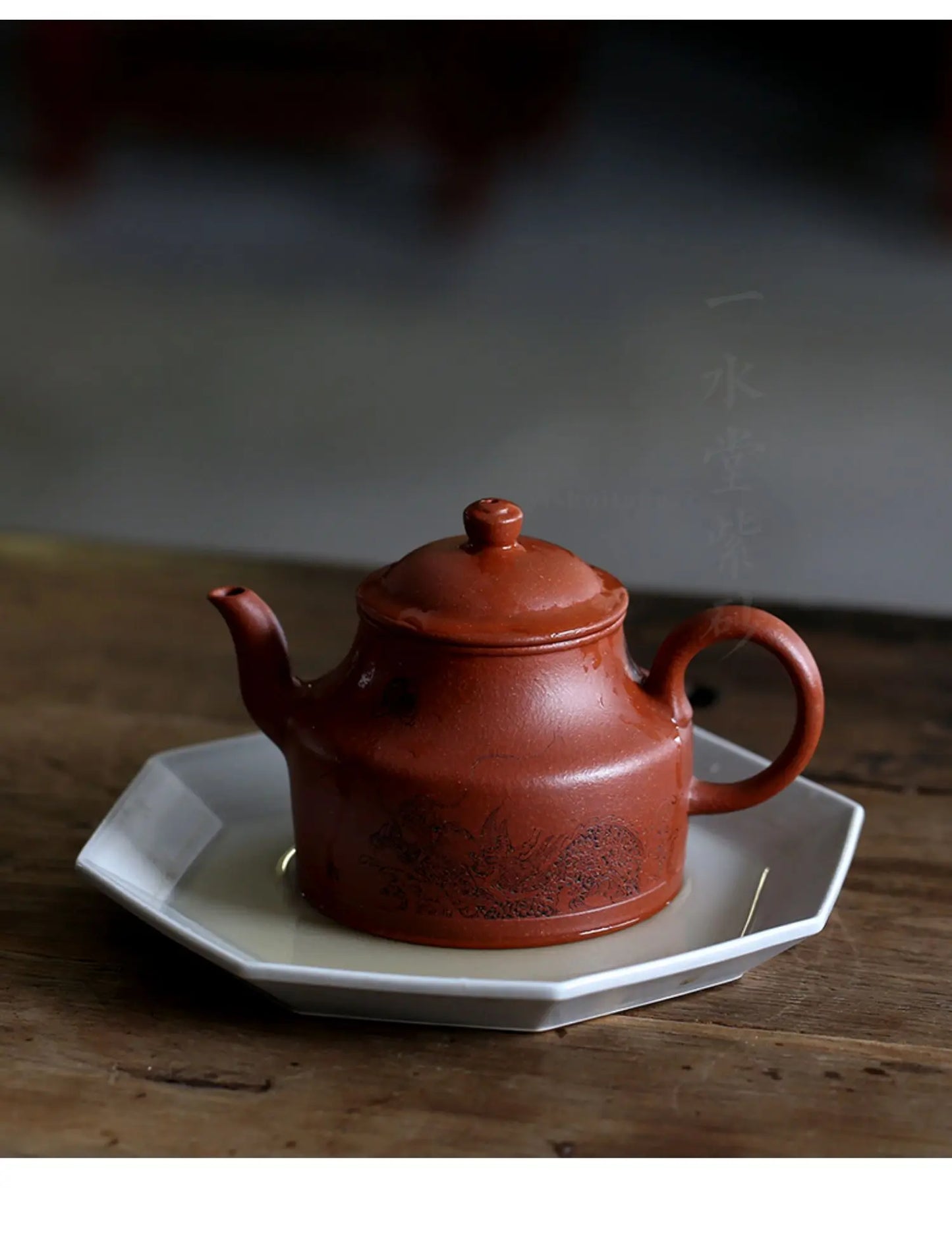 Yixing raw ore purple clay pot full hand molding old material downhill mud high holding pot 290cc old flavor atmosphere