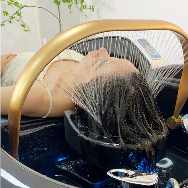 Head Spa Hair Washing Bed Luxury Smart Artifact Stylist Massage Shampoo Chair Salon Lettino Massaggio Salon Equipment MQ50SC