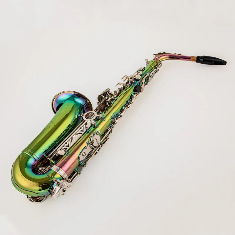 High Alto Eb Tune Saxophone New Arrival Brass Dazzling colour Lacquer Music Instrument E-flat Sax With Case Accessories