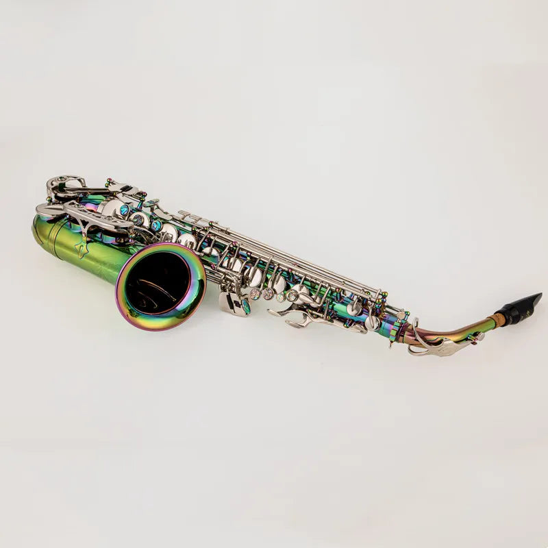 High Alto Eb Tune Saxophone New Arrival Brass Dazzling colour Lacquer Music Instrument E-flat Sax With Case Accessories