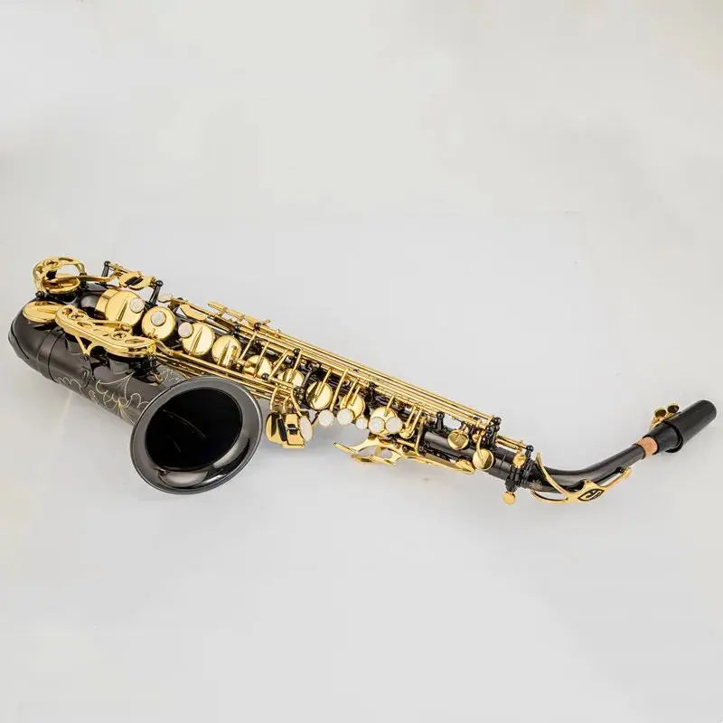 High Eb Alto Saxophone Brass Black nickel gold E Flat Sax Key Type Woodwind Instrument high quality In stock with Accessories