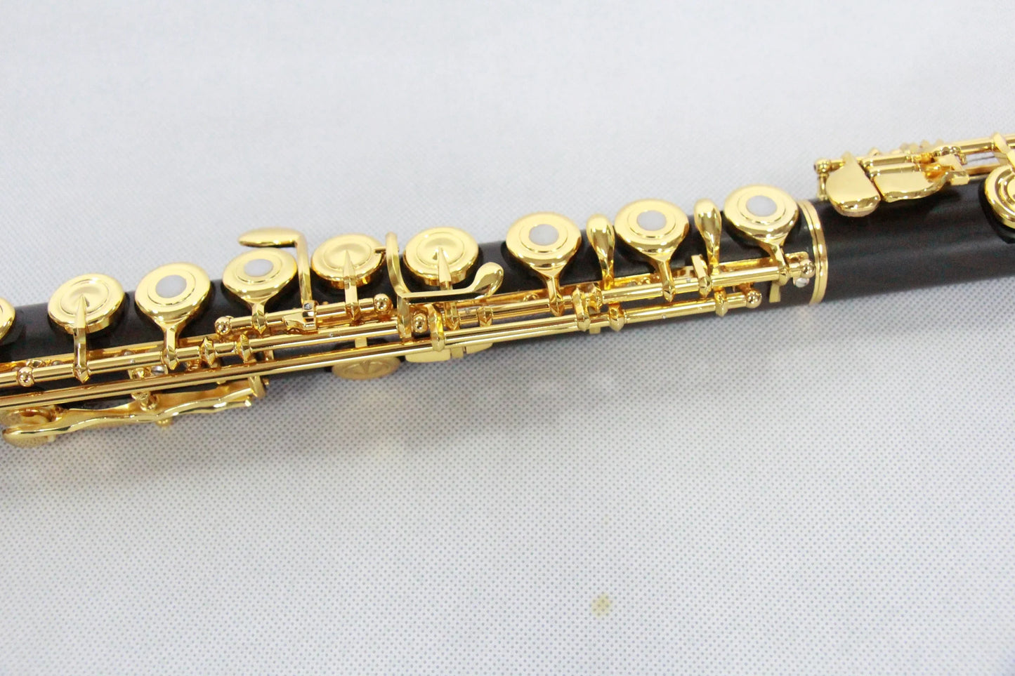 MMOOKA High End Gold Plated 17 Open Hole Flute High Quality Ebony Transverse Flute Best Price Concert Flute