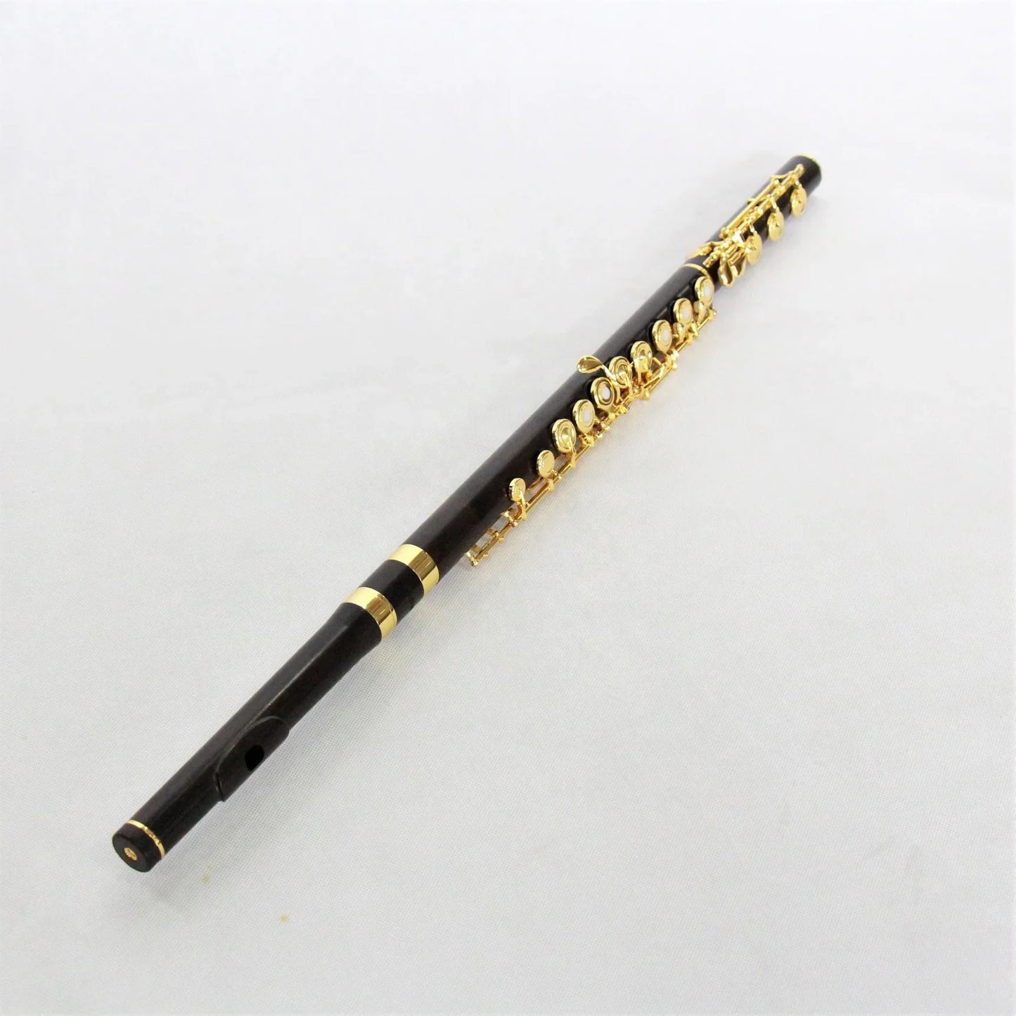 MMOOKA High End Gold Plated 17 Open Hole Flute High Quality Ebony Transverse Flute Best Price Concert Flute