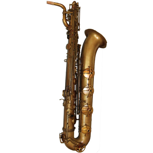 High Grade professional Vintage Nickel Tone Eb Baritone Saxophone