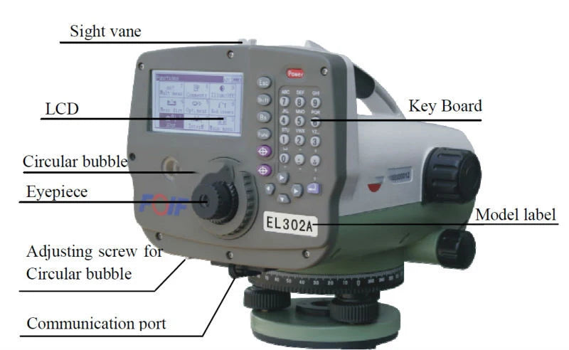 High Precision 28x Digital Level Measuring Instrument Foif EL28  Automatic Over 100 Set In Stock Auto