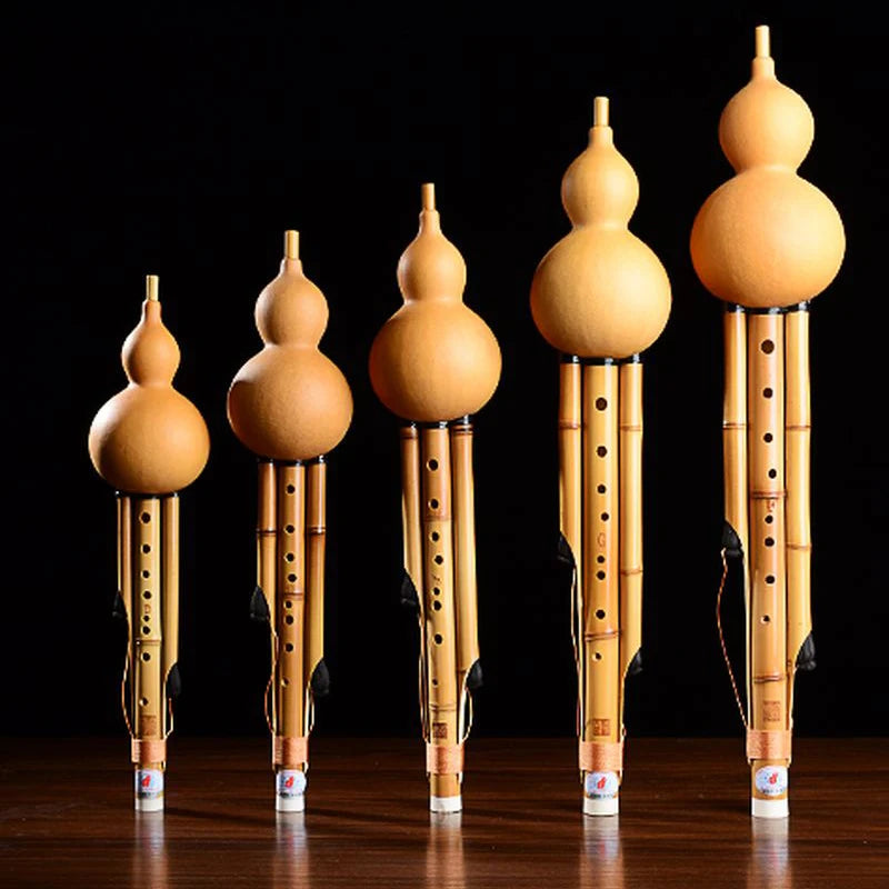 High Quality 9 Holes Professional Performance Cucurbit Instrument Great Sound Music Playing Hulusi  Flute A/C/bB/D/F/G Tone