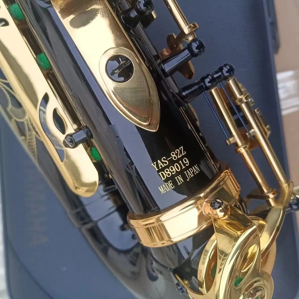 High-Quality Custom Made in Japan 82Z LOGO Alto Saxophone Gold Key Super Professional High Quality Black Gold Sax Mouthpiece