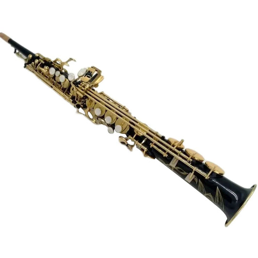 High Quality Japan Brand YSS-82Z Black Soprano Saxophone Professional Musical instrument Sax Straight B flat Sax With Leathe Cas