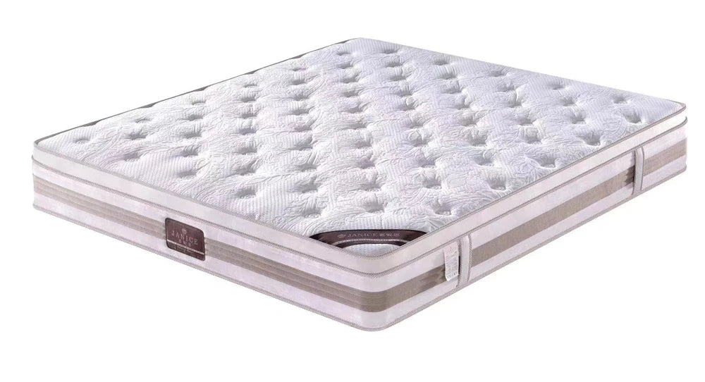 High Quality Queen King Size Latex Gel High Density Memory Foam Mattress Rolled Up Packing In A Box With Pocket Coil Spring