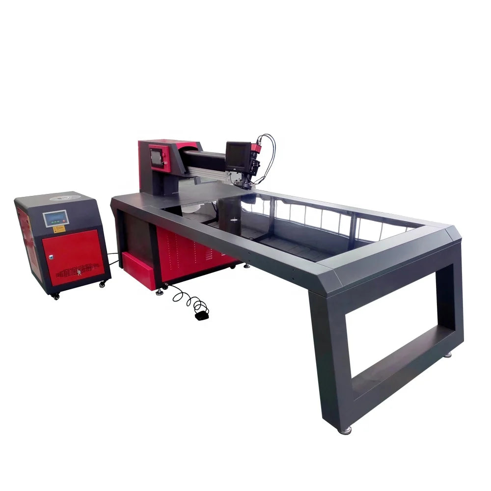 High Security Advertising Channel Letter Laser Welding Machine Spot Welding Equipment with Welding Table Fiber Laser Welder 500W