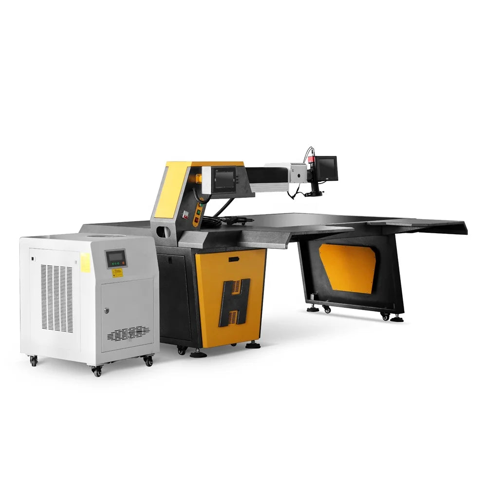 High Security Advertising Channel Letter Laser Welding Machine Spot Welding Equipment with Welding Table Fiber Laser Welder 500W