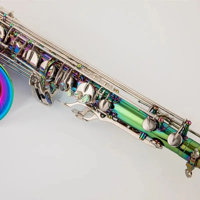 High Tenor Saxophone Bb Tune lacquered Dazzling colour Woodwind Instrument With Case Accessories Free Shipping