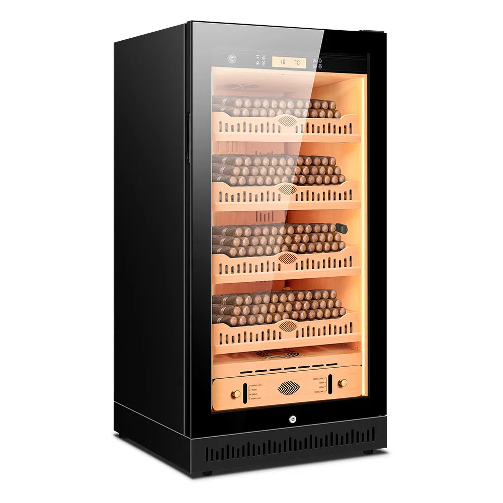 High-quality Cigar Humidor Intelligent Control Temperature Humidity Frequency Conversion No Noise Embedded Cooler Cigar Cabinet