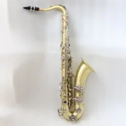 High quality saxophone tenor professional Gold Brush Body Nickel Brush Keys tenor saxophone