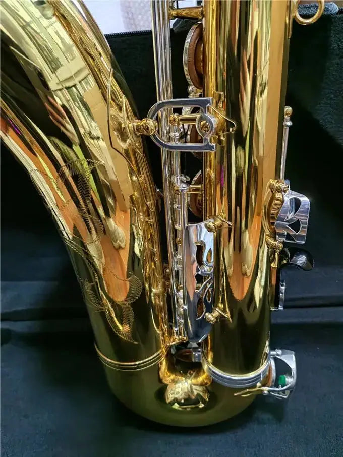 Hot Selling Bb Tenor Saxophone Gold Lacquer YTS-82Z Yellow Brass Musical instrument Professional with Case Accessories