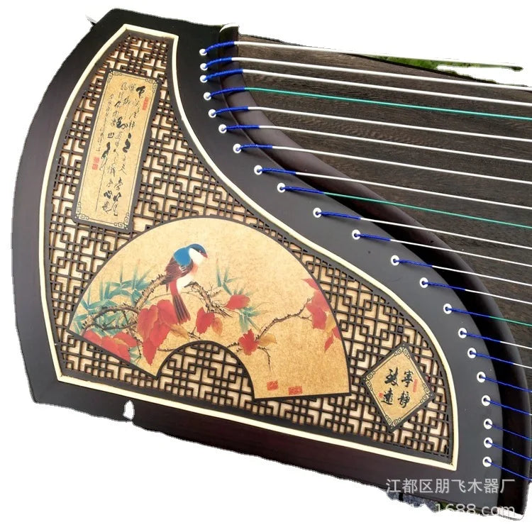 MMOOKA Hot-selling red sandalwood lotus pond moonlight guzheng, playing instrumentos musicais