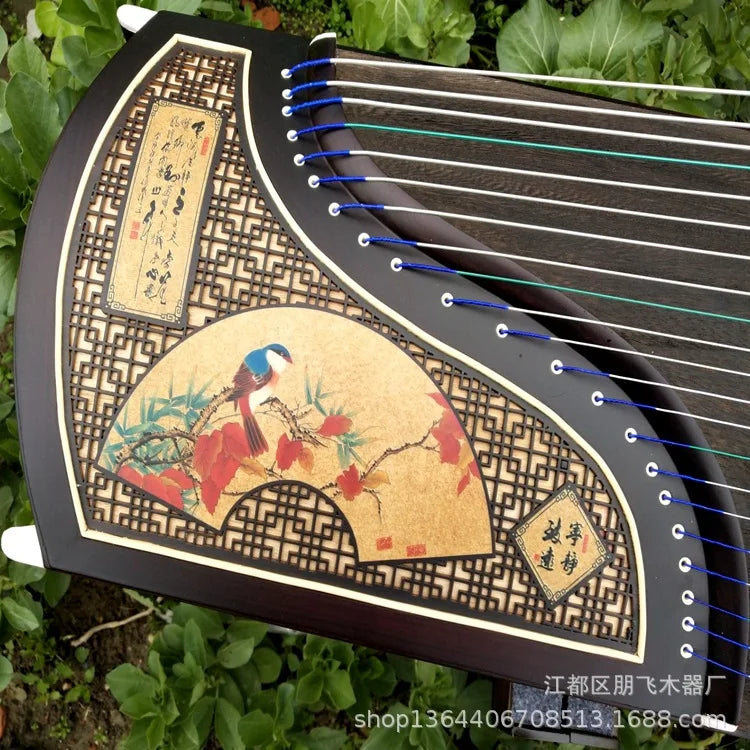 MMOOKA Hot-selling red sandalwood lotus pond moonlight guzheng, playing instrumentos musicais