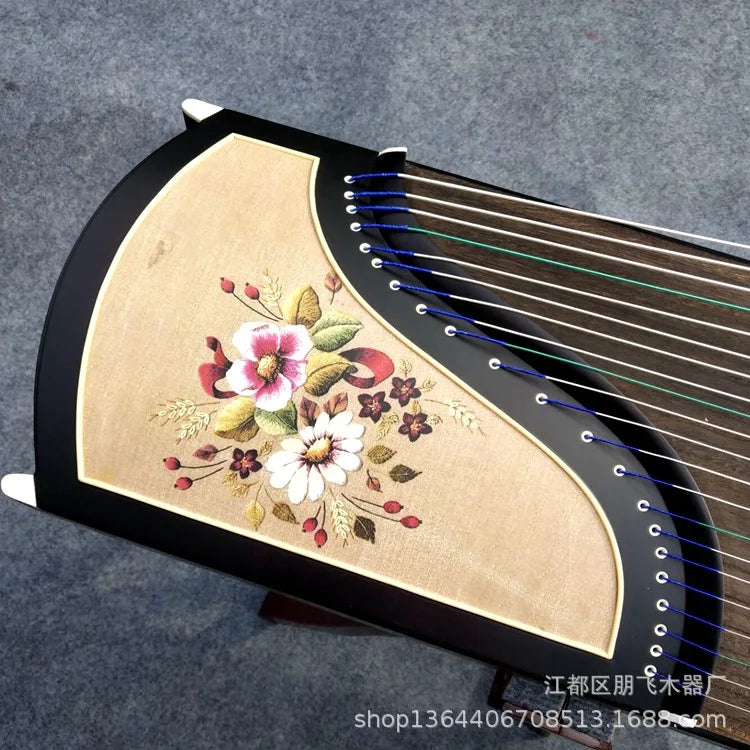 MMOOKA Hot-selling red sandalwood lotus pond moonlight guzheng, playing instrumentos musicais