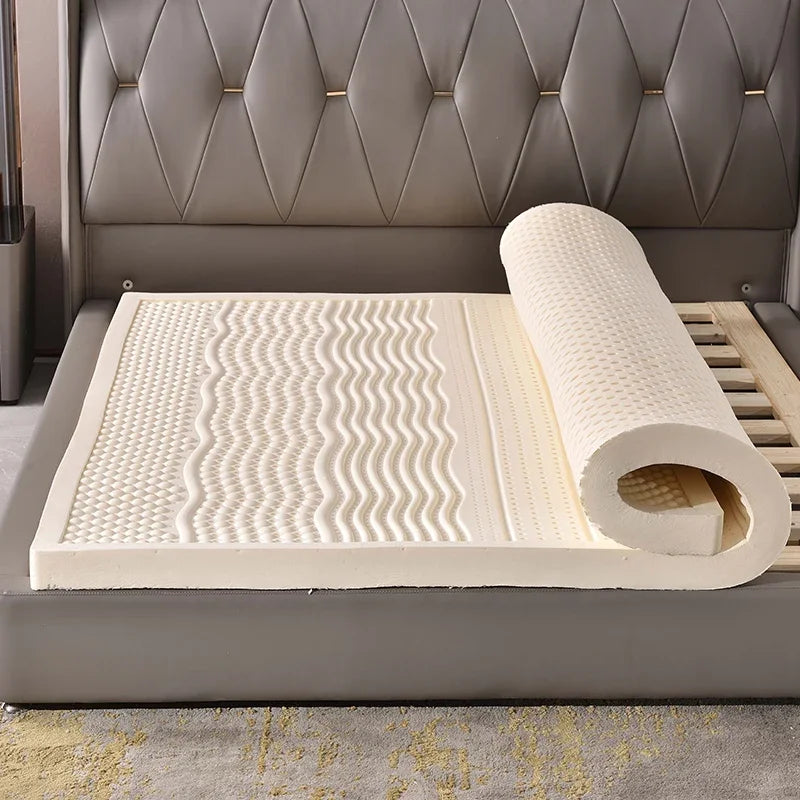 Hotel Bed Mattress White Extension High Quality Natural Latex Tatami Mattresses Full Size Sleep Matelas Pliable Home Furniture