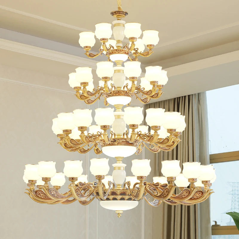 Hotel Project Huge pendant Chandelier church Large stairwell led Chandeliers for villa Hall Staircase Lamp commercial lighting