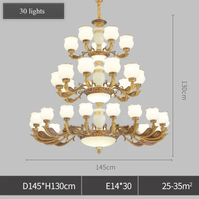 Hotel Project Huge pendant Chandelier church Large stairwell led Chandeliers for villa Hall Staircase Lamp commercial lighting