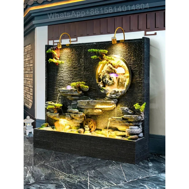 Hotel villa courtyard decoration water feature wall/floor fountain/Rockery and flowing water landscape water curtain wall