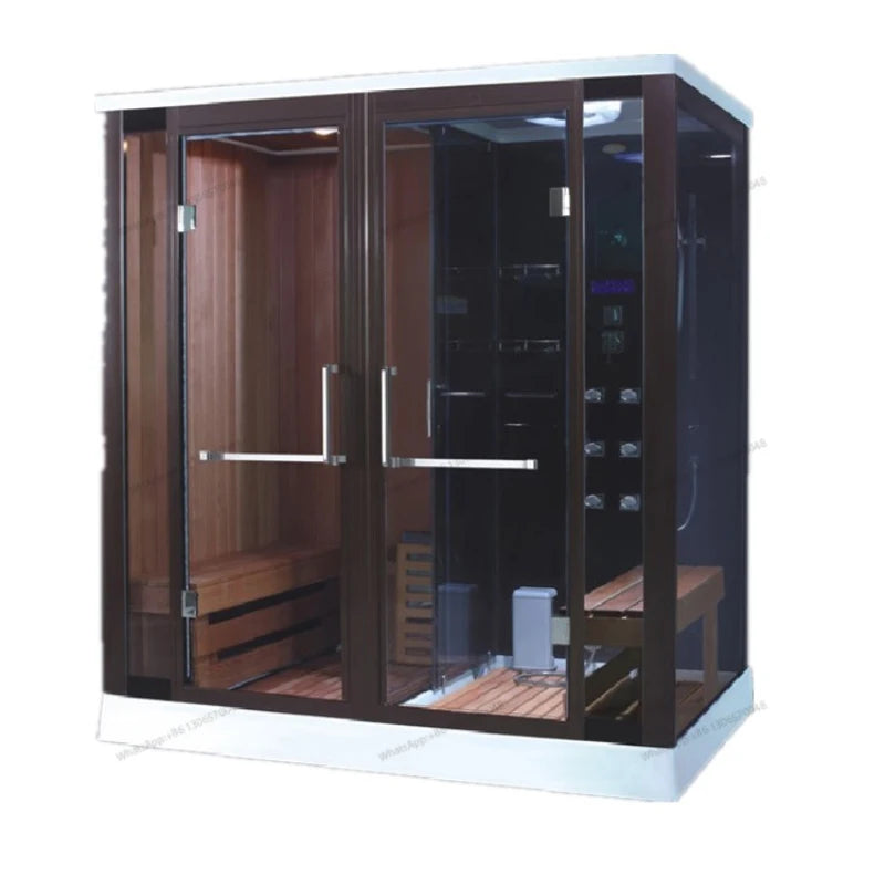 Household wooden sauna 1500mm dry and wet steam room