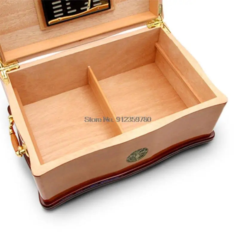 Humidor Humidor Box Cedar Wood White House Humidifier Box Large Capacity Cigar Cigar Box with Hygrometer