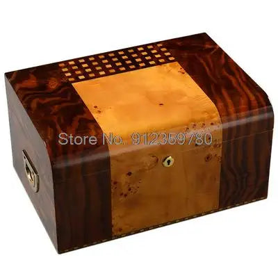 Humidor Spanish Cedar Wood Professional Cigar Humidor Humidifier Humidification Box Large Capacity Cigar Box Humidor