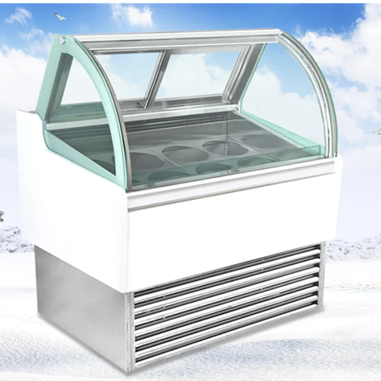 Ice cream display cabinet commercial large freezer ice cream freezer display cabinet ice cream display cabinet 6 barrels 8 barre