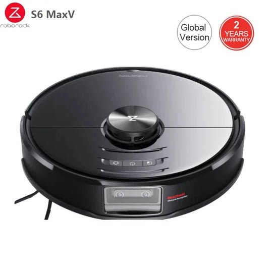 In Stock New Global Version Roborock S6 MaxV Robot Vacuum Cleaner ReactiveAI and LiDAR Navigator Strong Suction Intelligent Mop