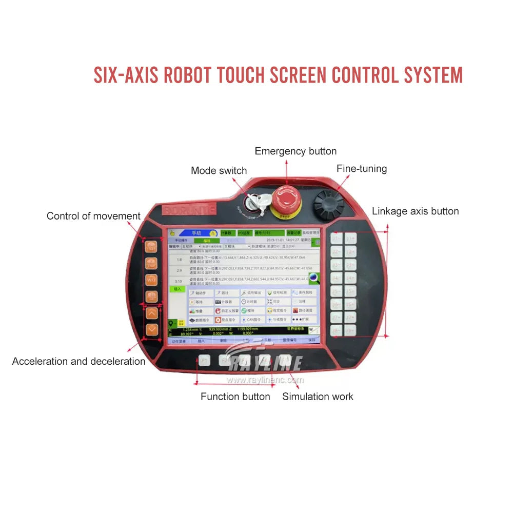 Industrial robot intelligent arc welding robot arm automatic welding equipment assembly handling automatic welding robot