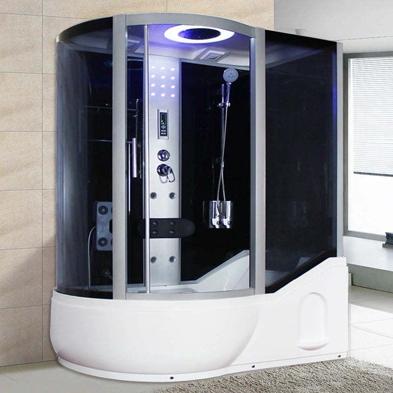 Integral Shower Room with Surf ,Bath Integrated Sauna with Bathtub, dry and wet segregation ,Tempered glass,safe and durable