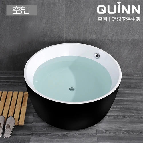 Integrated circular hotel home adult couple thickened acrylic small unit internet red bathtub