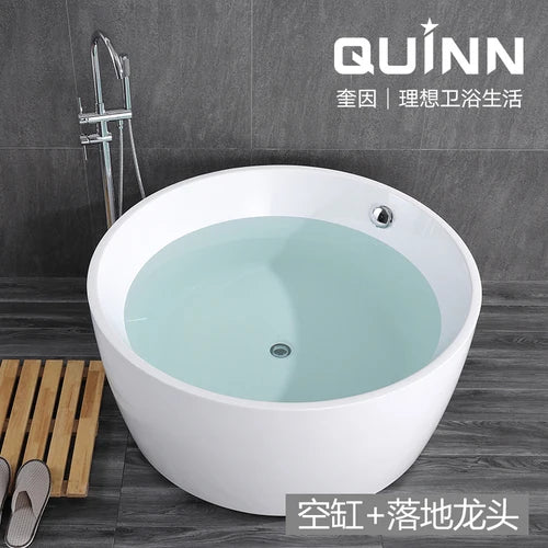 Integrated circular hotel home adult couple thickened acrylic small unit internet red bathtub