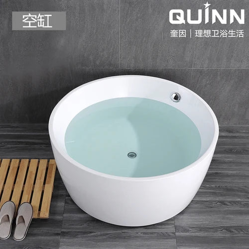 Integrated circular hotel home adult couple thickened acrylic small unit internet red bathtub