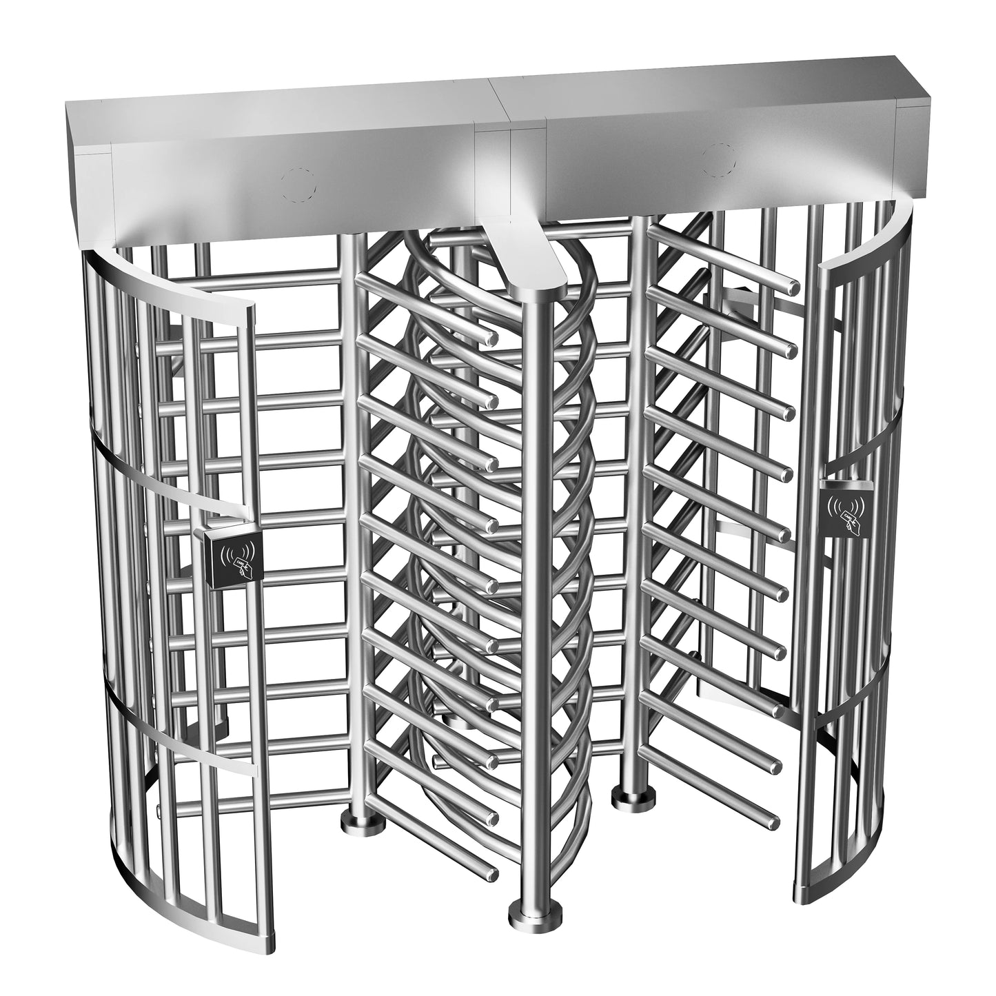 Intelligent CE Approved Full Height Turnstile Gate / Turnstile Security Systems