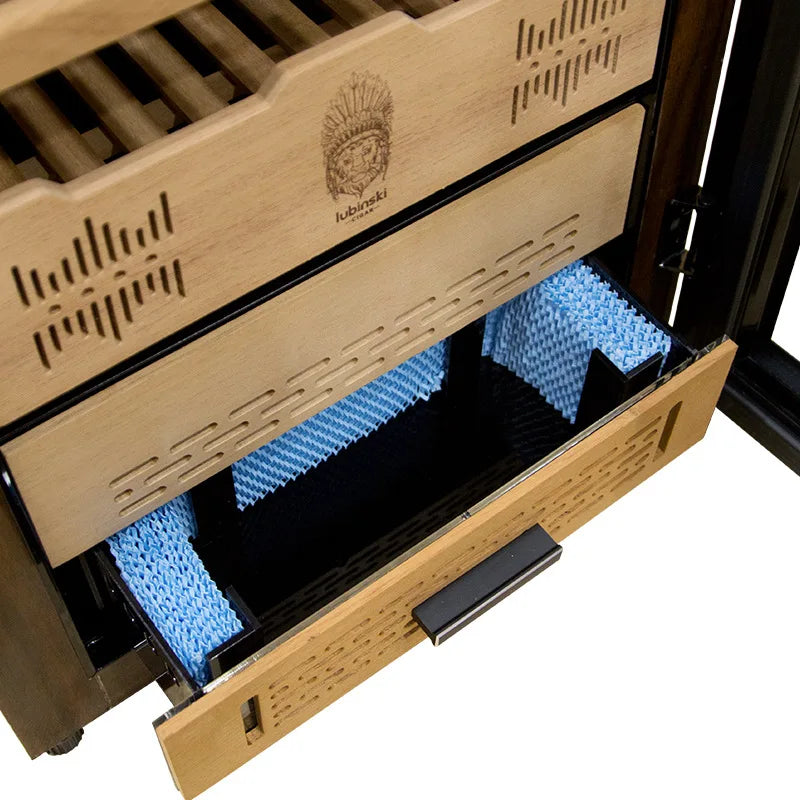 Intelligent Cigar Humidor Inverter Constant Temperature Humidity Cedar Wood Cigar Humidor Large Capacity Cigar Tea Box Cabinet