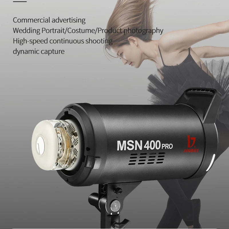 JINBEI MSN 400pro High Speed Studio Flash 400W Professional Photography Fill Light Equipment HSS/FRE Mode