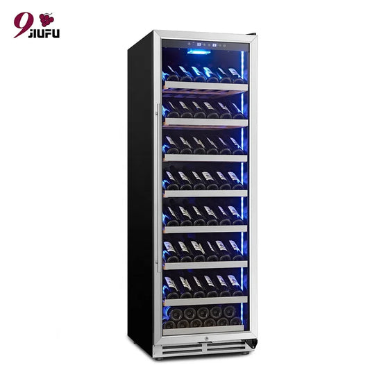 JIUFU Wine Refrigerator, 24 Inch Single Zone With Memory Temperature Control Wine Cooler