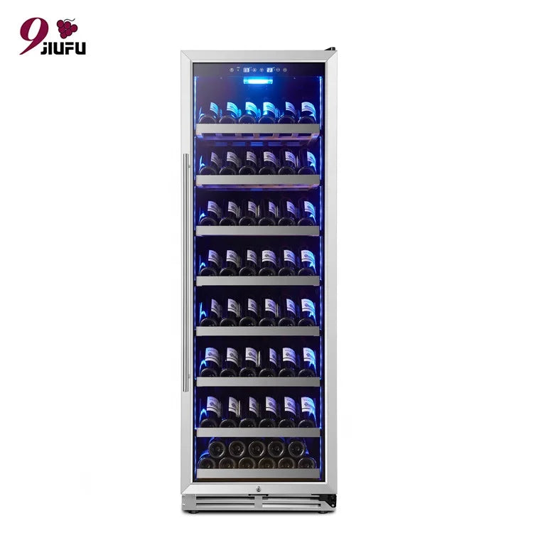 JIUFU Wine Refrigerator, 24 Inch Single Zone With Memory Temperature Control Wine Cooler