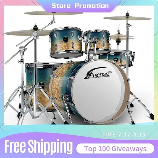 Electronic musical instruments Jazz Drum Kit Set Rock Band Professional Percuss Metal Drum Set Professional Adults Cymbal Bateria Musical Drums Instrument