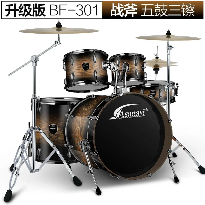 Electronic musical instruments Jazz Drum Kit Set Rock Band Professional Percuss Metal Drum Set Professional Adults Cymbal Bateria Musical Drums Instrument