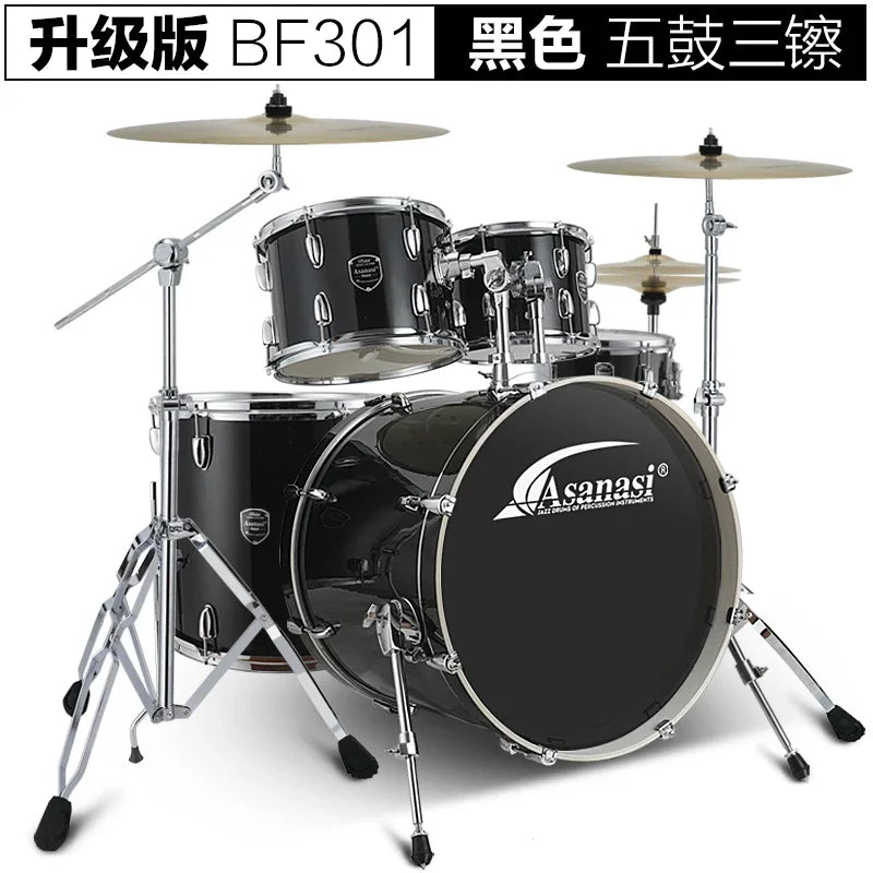 Electronic musical instruments Jazz Drum Kit Set Rock Band Professional Percuss Metal Drum Set Professional Adults Cymbal Bateria Musical Drums Instrument