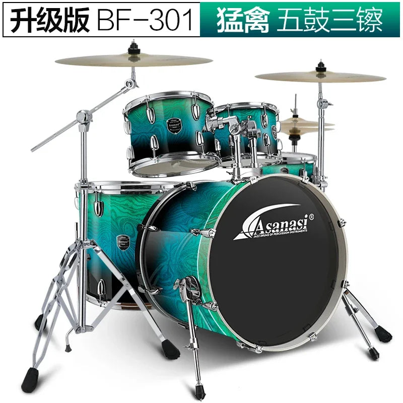 Electronic musical instruments Jazz Drum Kit Set Rock Band Professional Percuss Metal Drum Set Professional Adults Cymbal Bateria Musical Drums Instrument