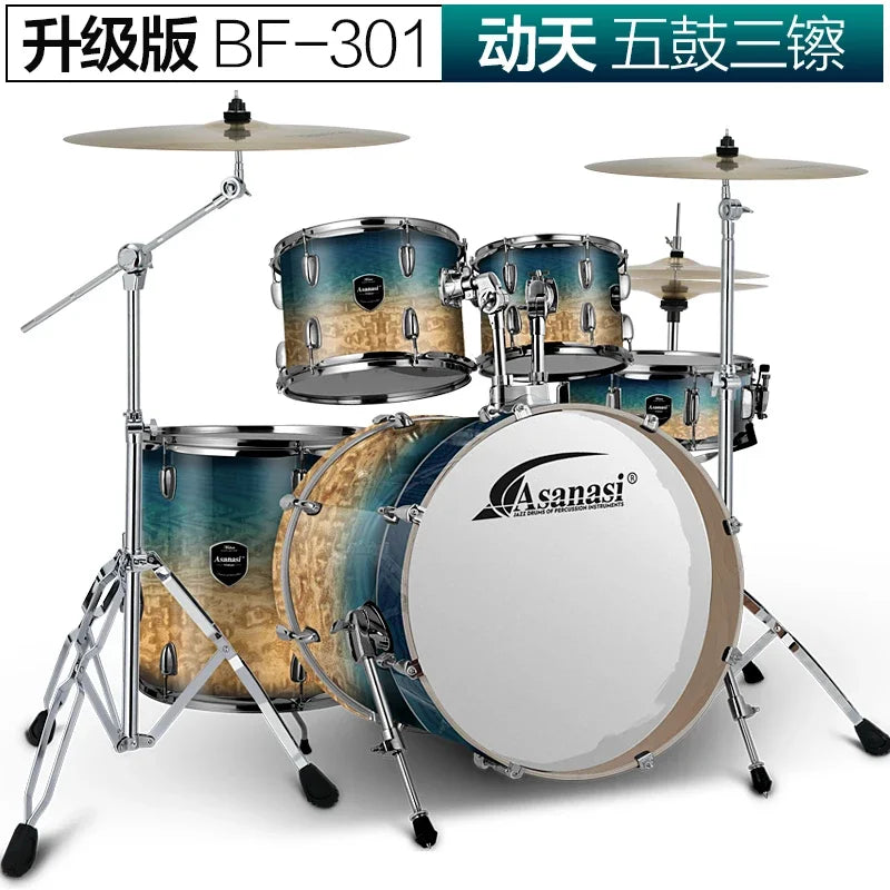 Electronic musical instruments Jazz Drum Kit Set Rock Band Professional Percuss Metal Drum Set Professional Adults Cymbal Bateria Musical Drums Instrument