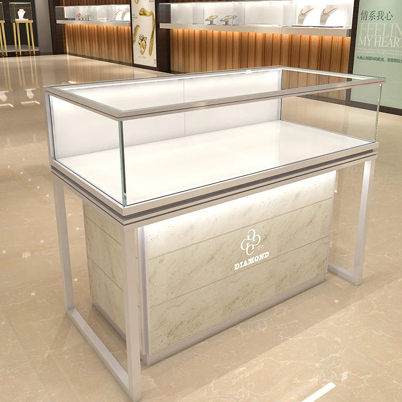 Jewelry display cabinet, boutique glass display cabinet, jewelry display cabinet, watch jewelry display table, sample phone coun