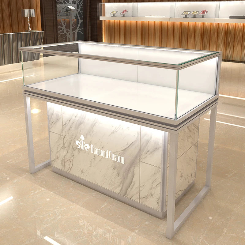 Jewelry display cabinet, boutique glass display cabinet, jewelry display cabinet, watch jewelry display table, sample phone coun