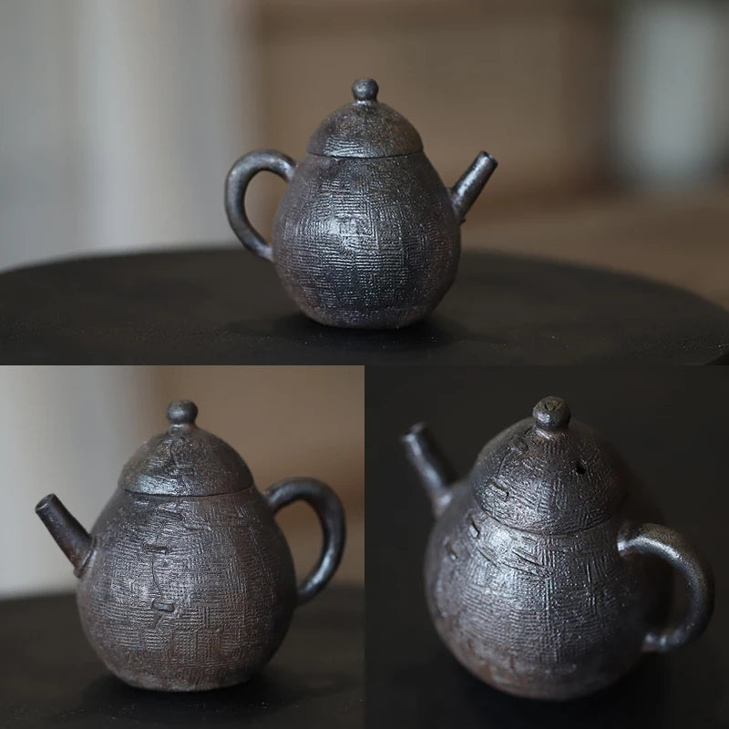 Jin. Park You Detective Handmade Chai Shao Pot, Purple Sand Ball Hole, Shuo Pu Gui Feng Tea Set, Small Capacity